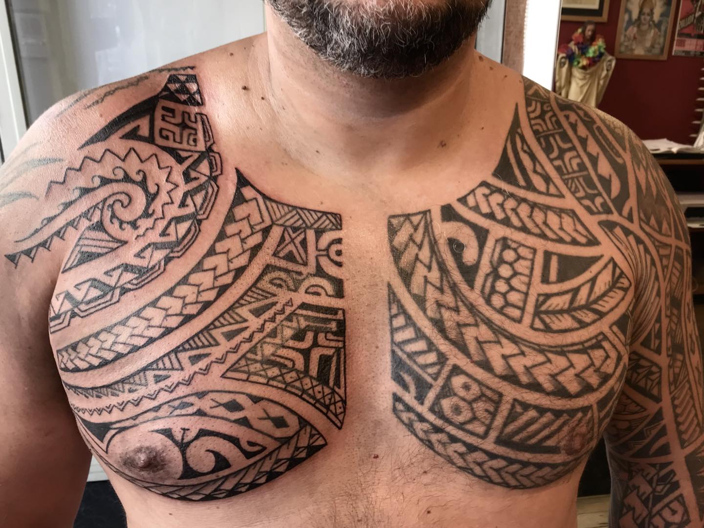 Blackwork tattoo by Psychopat