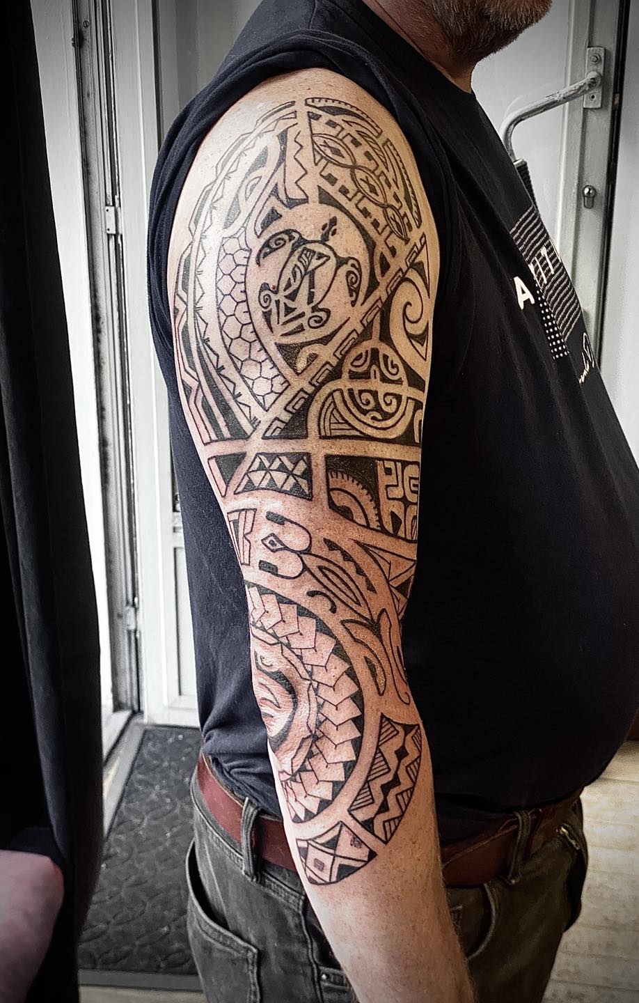 Polynesian tattoo by Psychopat